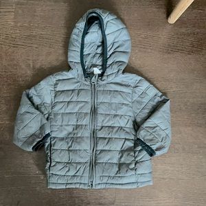Baby Gap Boys Gray Lightweight Puffy Coat